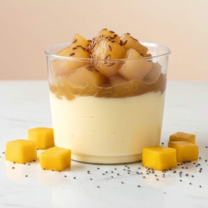Pear Pistachio Cream Flax Seed Cup